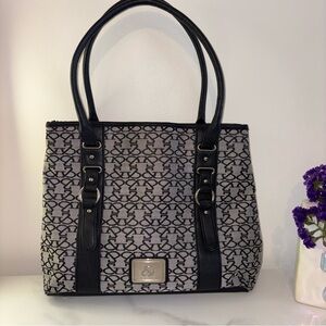 Pinky & Dianne Black/Gray Tote Bag